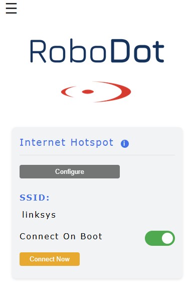 Wifi Access Point Setup in Settings Page