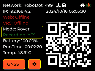 RoboDot Touch Screen - Home